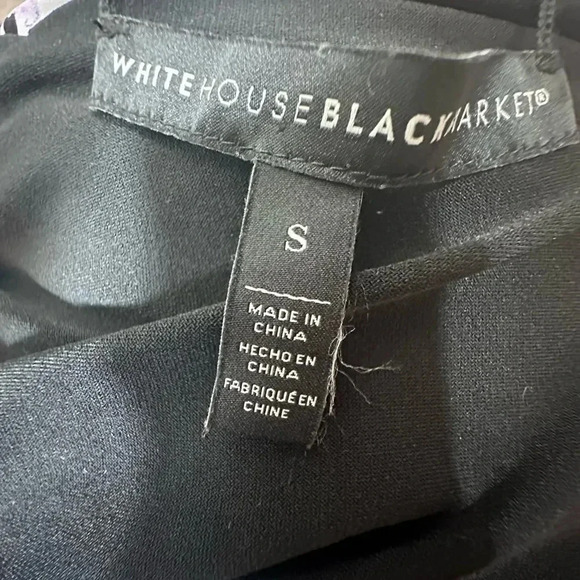 White House Black Market reversible dress with hydrangea flower print size S - Picture 13 of 14